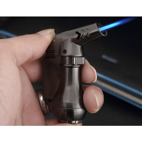 High jet Flame Butane Gas Lighters Metal Torch windproof Lighters Spray Gun Portable Jet Lighter Kitchen Outdoor Blue Flame