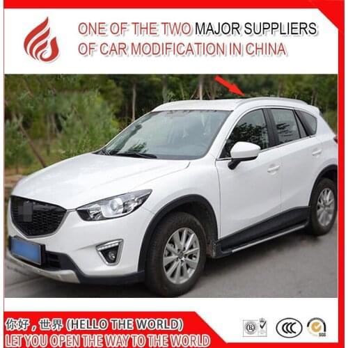 High quality Aluminium alloy screw install side rail bar roof rack for cx-5 CX5 2013 2014 2015 2016