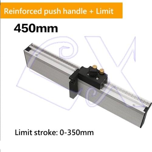 450MM push handle reinforced backing + limit woodworking table saw band saw upside down electric circular saw engraving machine