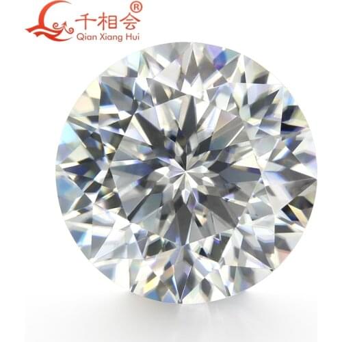 6.5mm 8mm DF GH white color Round rose cut moissanites loose stone