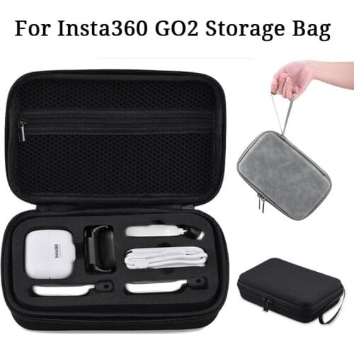 For Insta360 GO 2 Storage Bag Mini Carrying Case Handbag Protective Box Portable Durable Storage Bag For Insta360 GO2 Camera