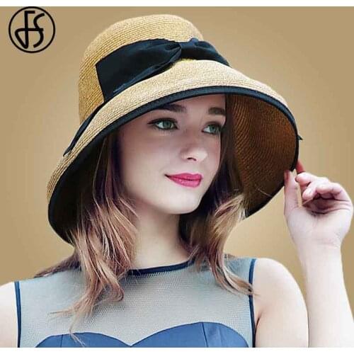 Женские соломенные шляпы FS China At AliExpress