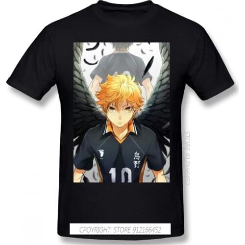 Haikyu Shoyo Tobio Kageyama Kei Toru Anime TShirts For Men Hinata Shoyo Funny O-Neck Cotton T Shirt