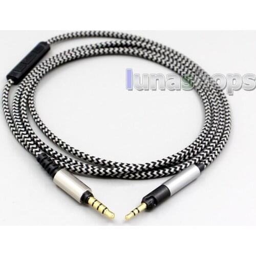 Hi-OFC With Mic Remote Headphone Cable For New HD595 HD598 HD558 HD518 Headset LN004963