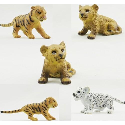 Bulk 3AAA genuine simulation animal toy model tiger cub lion cub Bao Youzai childrens toy model