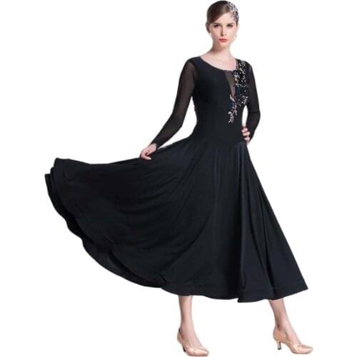 M-18212 New Arrival International Standard Ballroom Dance Dress Flamenco Ballroom Practice Dance Dress For Sale