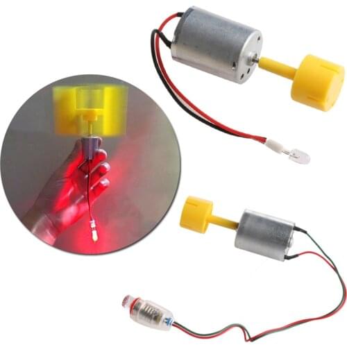 DC Micro Motor Small LED lights Vertical Axis Wind Turbine Generator Blades - L057 New hot