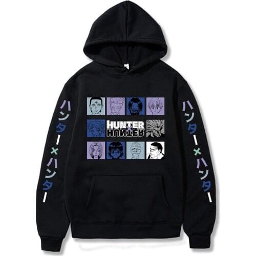 Hot Hunter X Hunter Men Women Pullovers Hoodies Sweatshirts Killua Zoldyck Hisoka Anime Hoody Streetwear Moletom Sudaderas Tops