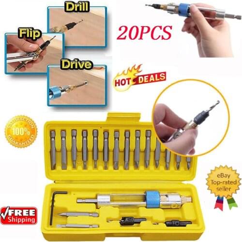 20PCS/Set Half Time SAVE 50% SWAP DRILL BIT- SET Drill Driver Screwdriver Swivel Head Quick-Change Driving Repair Tools Set