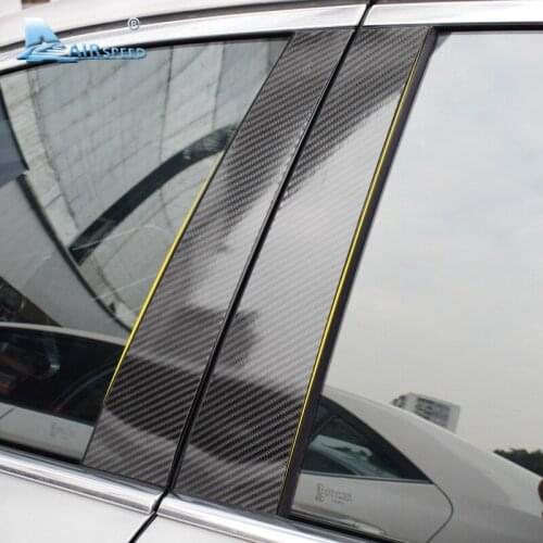 Airspeed Carbon Fiber B Pillars Car Window Mouldings Trim Sticker for BMW 3 5 Series E90 E60 E46 E70 E84 F30 F20 F10 F15 F16 F25