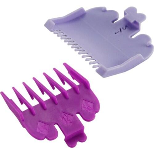 AD-2Pcs/Set Hair Clipper Guide Comb Beard Trimmer Comb Trimmer Head Shaver Comb Replacement Clipper Blade Cutter Sleeve