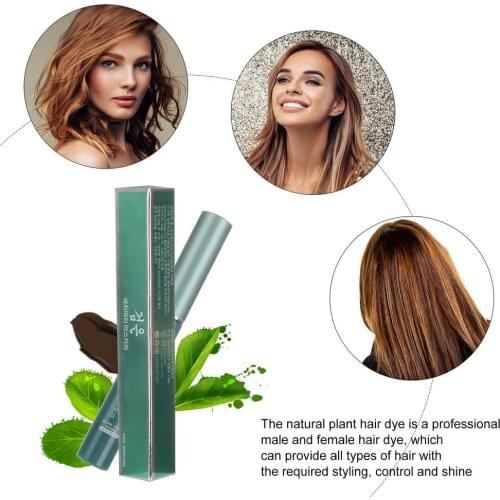 Natural Plant Hair Dye Cream Mild Safe Hair Shampoo Styling Tool Professional Long Lasting Safe Hair Cream Hair Dye Cream
