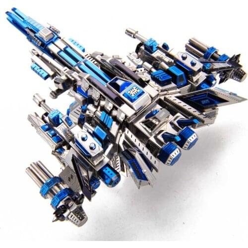 2018 new Microworld Pilot 1 battleship model DIY laser cutting Jigsaw puzzle plane model 3D metal Puzzle Toys for adult gift