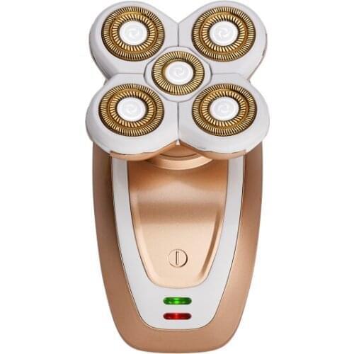 Rechargeable Electric Shaver Five Floating Heads Razors Hair Clipper Nose Ear Trimmer