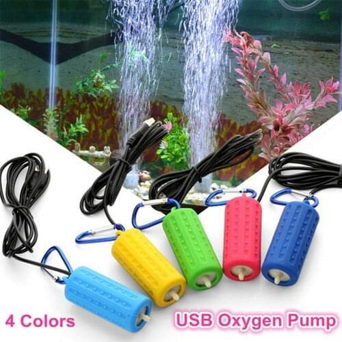 Portable Mini Mute Aquarium Fish Tank Oxygen Air Pump Mute USB Charging Energy Saving For Fish Oxygen Machine