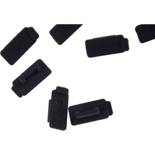 10pcs Durable Black PC Rubber USB 2.0 3.0 interface Prevent rust dust plug Laptop Soft Dust Cap USB Plug Cover Stopper