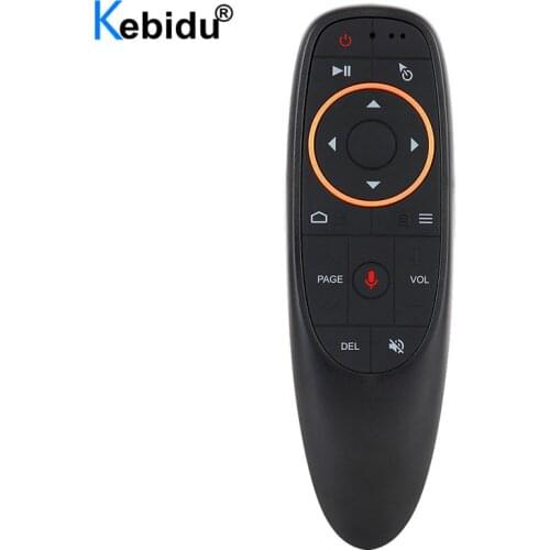 Kebidu G10 G10S Air Mouse Voice Control 2.4G USB Receiver G10s with Gyro Sensing Mini Wireless Smart Remote for Android TV BOX