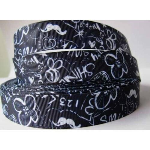 Q&N ribbon wholesale/OEM 7/8inch 22mm 40 NT Design Cute Design Printed Grosgrain Ribbon Webbing 50yds/roll Free Shipping
