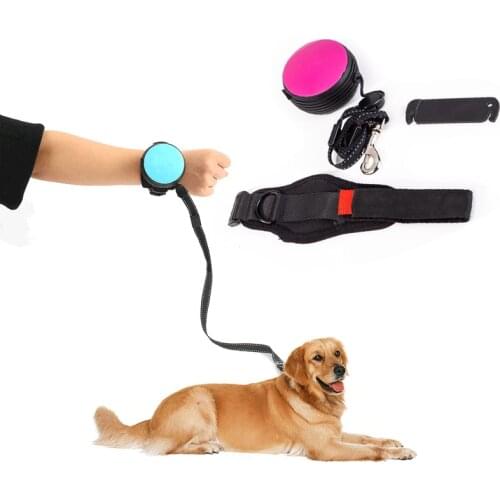 Retractable Nylon Dog Leash Automatic Flexible Puppy Walking Running Cat Wrist Rope Belt Pet Supply Auto Durable Extending