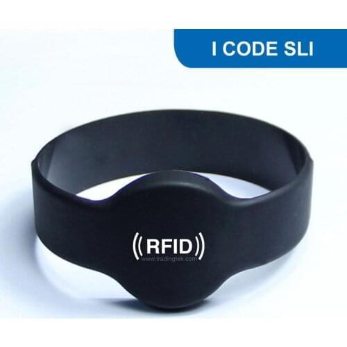 WB02 Silicone RFID Wristband RFID Bracelet 13.56MHZ 1536BITS R/W ISO14443A with ULTRALIGHT C Chip