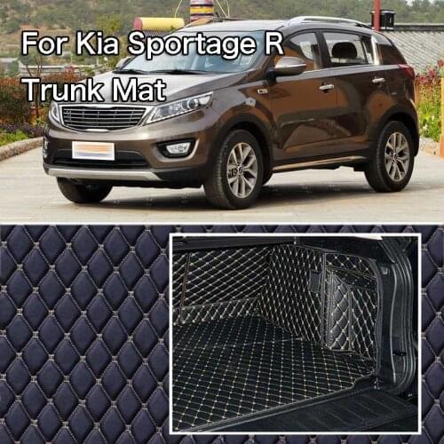 PU Leather Rear Trunk Cargo Liner Protector Mat Seat Back Cover For Kia Sportage R