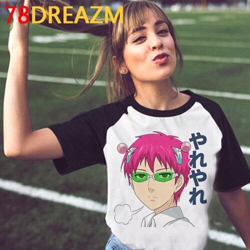 Violet Evergarden Saiki k summer top t-shirt female grunge 2021 graphic tees women harajuku couple t-shirt tshirt vintage