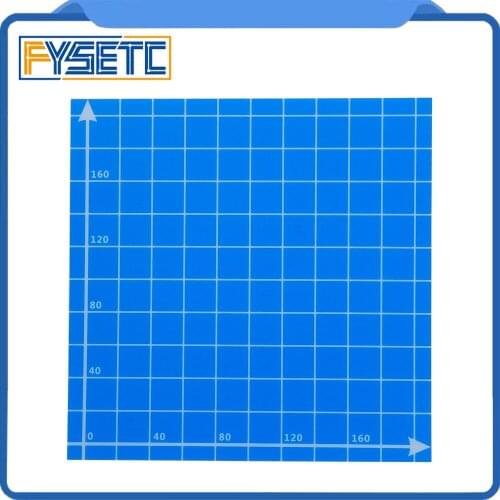 1pc 220x220mm Blue Frosted Heated Bed Sticker Printing Form Build Sheets Grid Build Plate Tape Platform Sticker For Anet Ender-3