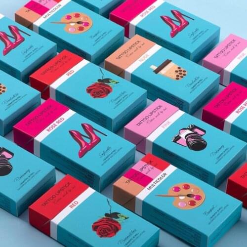 20pcs/box Cotton Swab Lip Glaze New Hot Cigarette Case Lipstick For Women Long Lasting Waterproof Cosmetics Non-fading Lipsticks