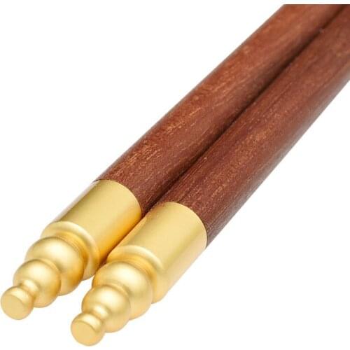 3 pairs Reusable Chopsticks Natural Wood Chopsticks Chinese Set Handmade Gift Agate gold Red sandalwood chopsticks