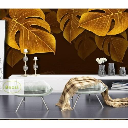 Custom 3D Mural Wallpaper Southeast Asia Tropical Rainforest Banana Leaf Photo Background 16d Wall Murals Wall paper Modern