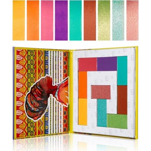 African Passion Womens Mixed Glitter Eyeshadow Powder Eyes Pigment Pressed