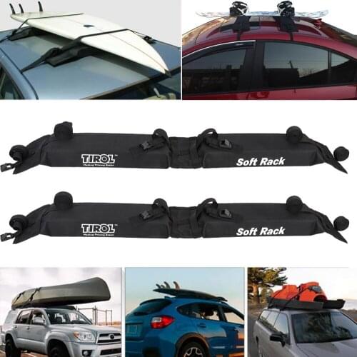 Car Roof Rack Outdoor Car Rooftop Luggage Carry Load 60kg Luggage Carrier Surfboard Paddle Board Anti-Vibration Soft Rack