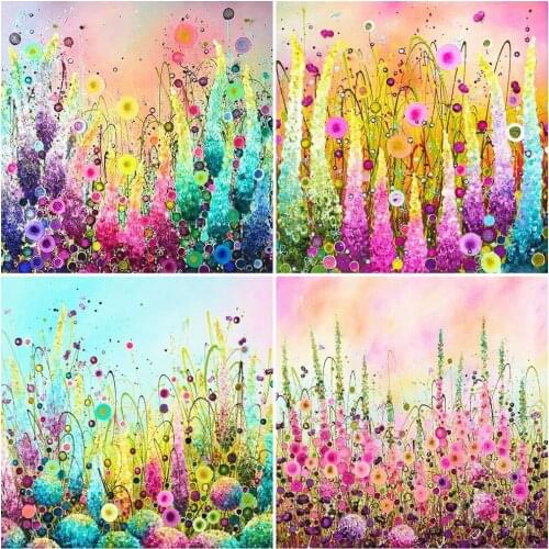 AZQSD Full Square Diamond Painting Dandelion Cross Stitch Handicraft Diamond Embroidery Flower Mosaic Rhinestones Home Decor