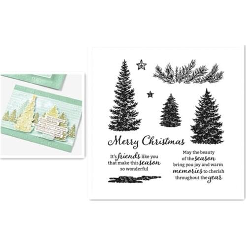 TREE Metal Cutting Dies and Stamps For Scrapbooking Stencils DIY Album Cards Decoration Embossing Folder Die Cuts Cutter