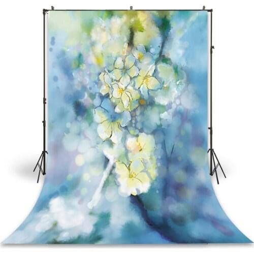 HUAYI Photography Backdrop Newborns Baby Child Photo Booth Background Watercolor Floral Studio Birthday Photo Backdrop D-9885