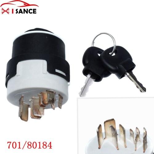 ISANCE NEW IGNITION SWITCH WITH 2 KEYS 701/80184 FOR JCB Holland NH Case Fork Tractors 50988,85804674