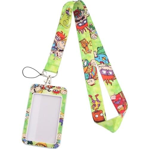 JF0010 Dinosaur Cartoon Neck Strap Lanyard for Key USB ID Card Badge Holder Keychain Cell Phone Straps Necklace Lanyards