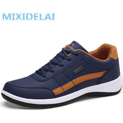 2020 New Fashion Men Sneakers for Men Casual Shoes Breathable Lace up Mens Casual Shoes Spring Leather Shoes Men chaussure homme