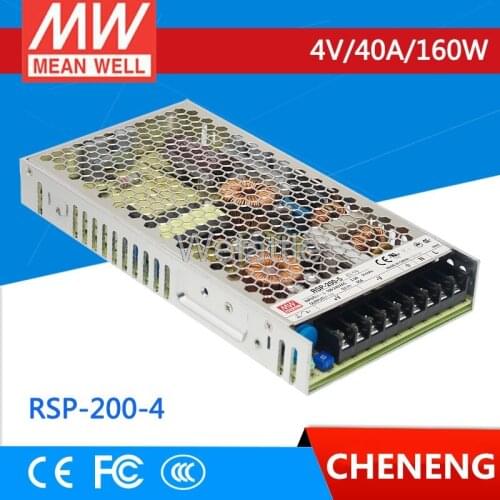 MEAN WELL original RSP-200-4 4V 40A meanwell RSP-200 4V 160W Single Output with PFC Function Power Supply