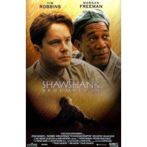 The Shawshank Redemption Film Movie Metal Tin Sign Poster Wall Plaque Tin Sign Retro Metal Sign Metal Poster Metal Decor Wall