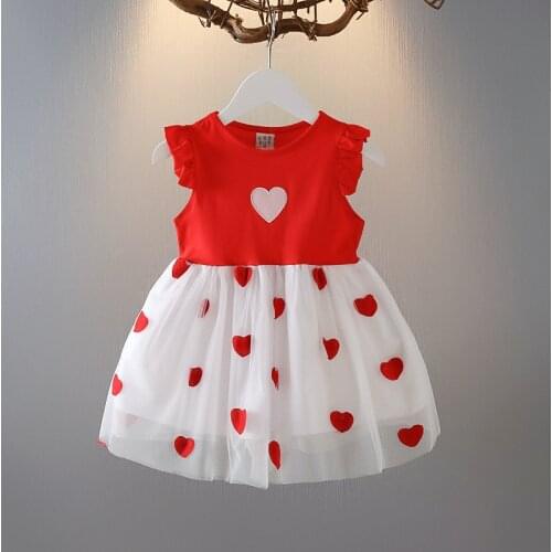 Cute Summer Girls' Dress Casual short sleeve Party Princess Dress Cute Childrens 1-3 years Kids Girls dress