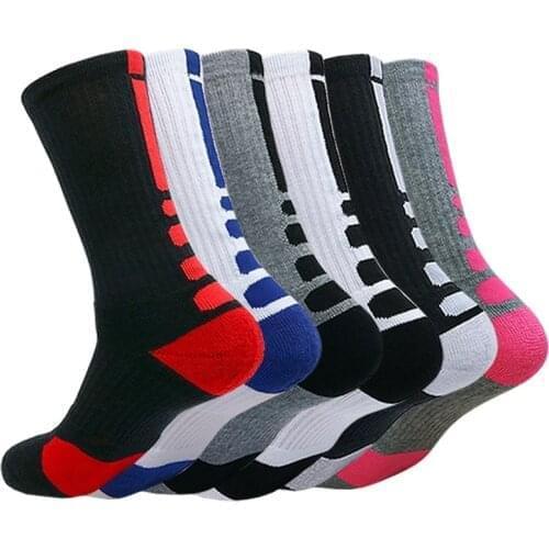 Mens Sports Garter Damping Terry Basketball Cycling Running Hiking Mountaineering Tennis Socks Ski Set Womens Cotton EU 39-45