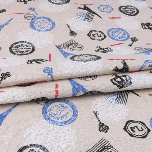 Nanchuang Zakka Cotton Linen Fabric Handmade Hometextile Cloth For Sofa Curtain Table Cushion Furniture Cover Decorate Material