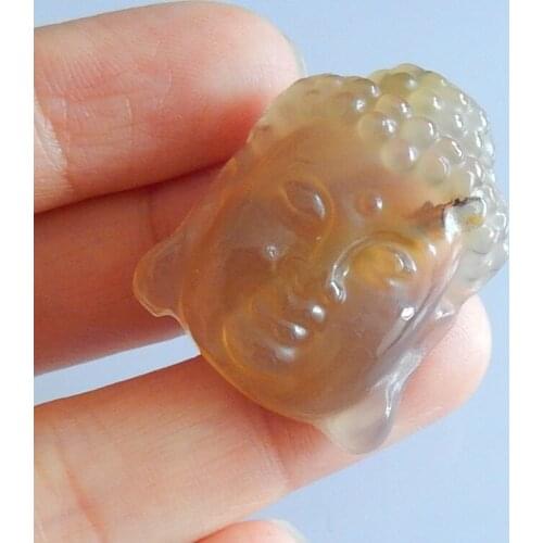 Semiprecious stone carving pendant.Carved buddha head pendant,Red Agate,Gemstone pendant Cabochons,32x25x9mm,9.8g