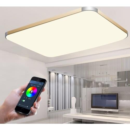 App Mobile Phone Control Modern Led Ceiling Lights For Living Room Bedroom Bluetooth Wireless App Ceiling Lamp fixtures