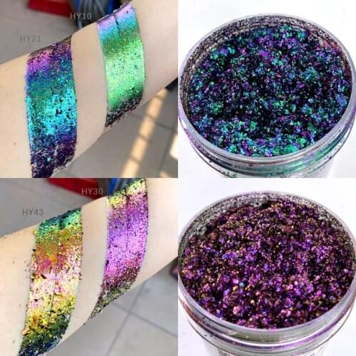 Aurora Nail Powder Flake Colorful Coarse Cloud Brocade Powder Handmade DIY Face Body Makeup Nail Art Decoration Supplies