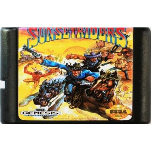 Sunsetriders 16 bit MD Game Card For Sega Mega Drive For SEGA Genesis