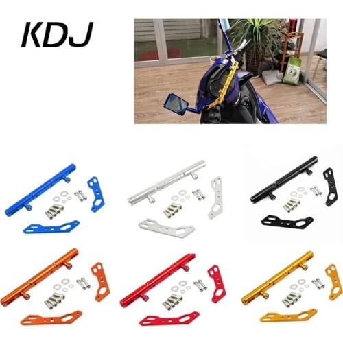 CNC Aluminum Universal Motorcycle Rearview Mirror Mount Mutifunctional Cross Bar Balance bar Beam Lever Extend Stick