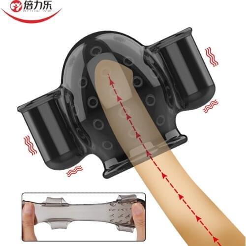 5 Types Penis Vibrator Sleeves Delay Ejaculation Glans Trainer Penis Extender Male Masturbation Penis Sleeve Adult Sex Products