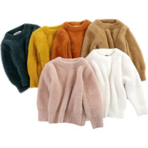 Winter Knit Pullover Sweater Children sweatershirts Long Sleeve Wool Sweaters for Girls Baby Boy Clothes Toddler Sportswear
